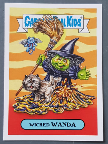 Garbage Pail Kids Oh the Horror-Ible Classic Film Monster #15a - Wicked Wanda Trading Card