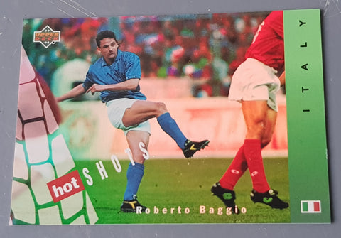 1994 Upper Deck World Cup USA 94 Hot Shots Roberto Baggio #8 Trading Card