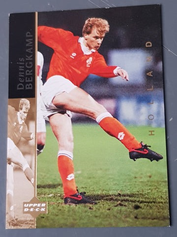 1994 Upper Deck World Cup USA 94 Superstar Dennis Bergkamp #2 Trading Card