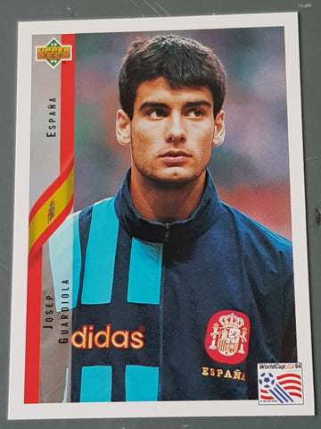 1994 Upper Deck World Cup USA 94 Pep Guardiola #155 Rookie Card