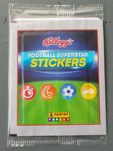 Kellogs Panini Football Superstar Stickers Sealed Pack