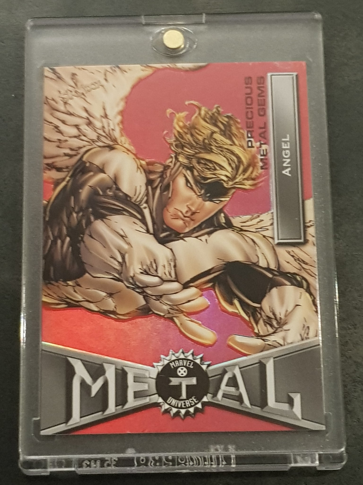 2020 Upper Deck Marvel X-Men Metal Universe Angel #1 Precious Metal Gems /100 Trading Card