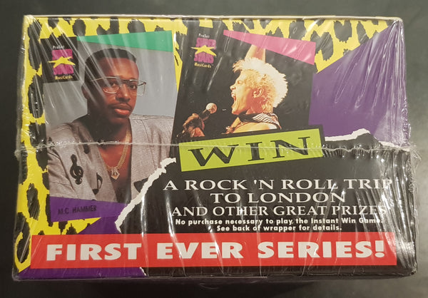 1991 ProSet Superstars Musicards Sealed Trading Card Box (36ct)