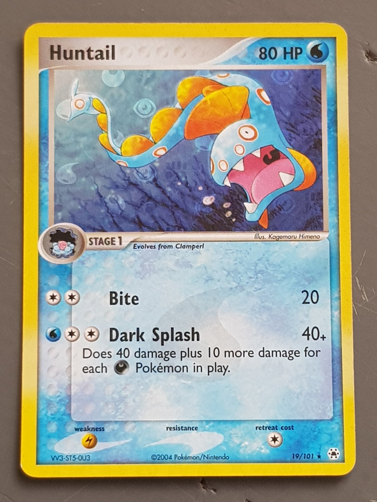Pokemon EX Hidden Legends Huntail #19/101 Holo Trading Card Rotterdam Comics Pokemon EX Hidden Legends Huntail #19/101 Holo Trading Card Rotterdam Comics