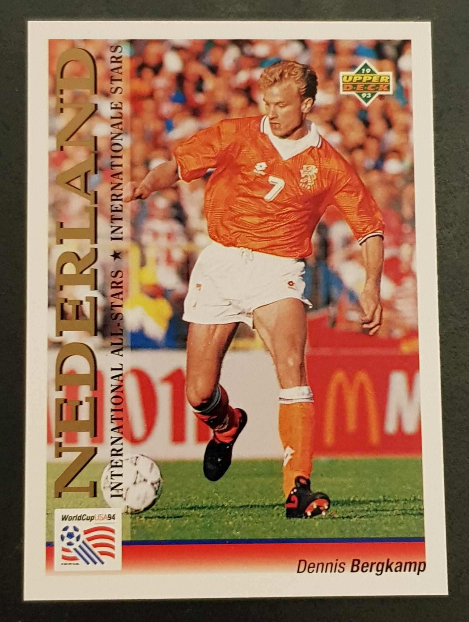 1994 Upper Deck World Cup USA 94 Dennis Bergkamp #123 Rookie Card