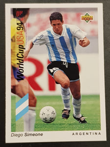 1994 Upper Deck World Cup USA 94 Diego Simeone #65 Trading Card