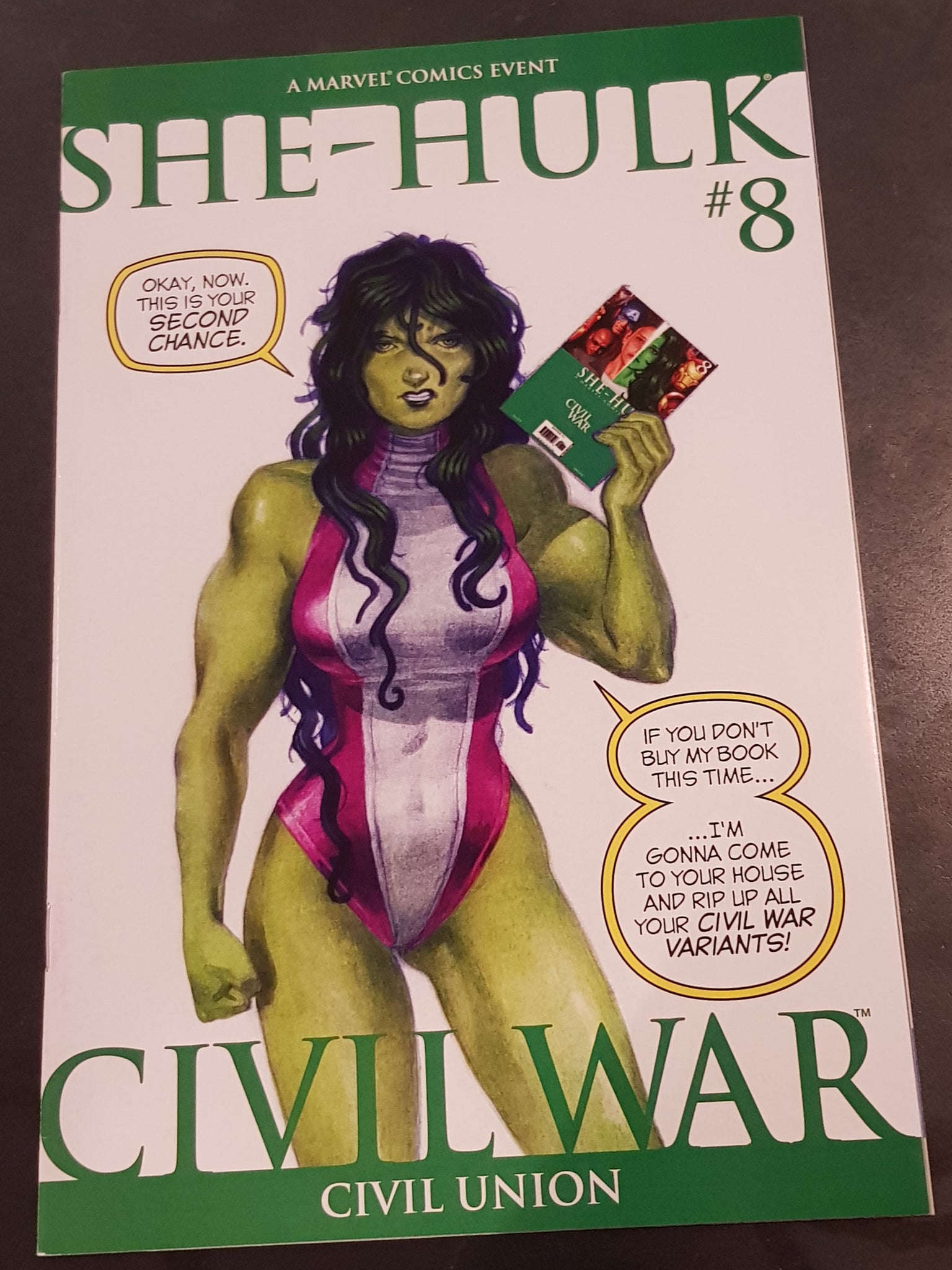 She-Hulk #8 VF+ (2nd print) Variant