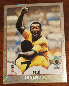 2018 Panini FIFA World Cup Russia Legends Pele #680 Sticker