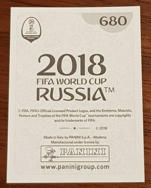 2018 Panini FIFA World Cup Russia Legends Pele #680 Sticker