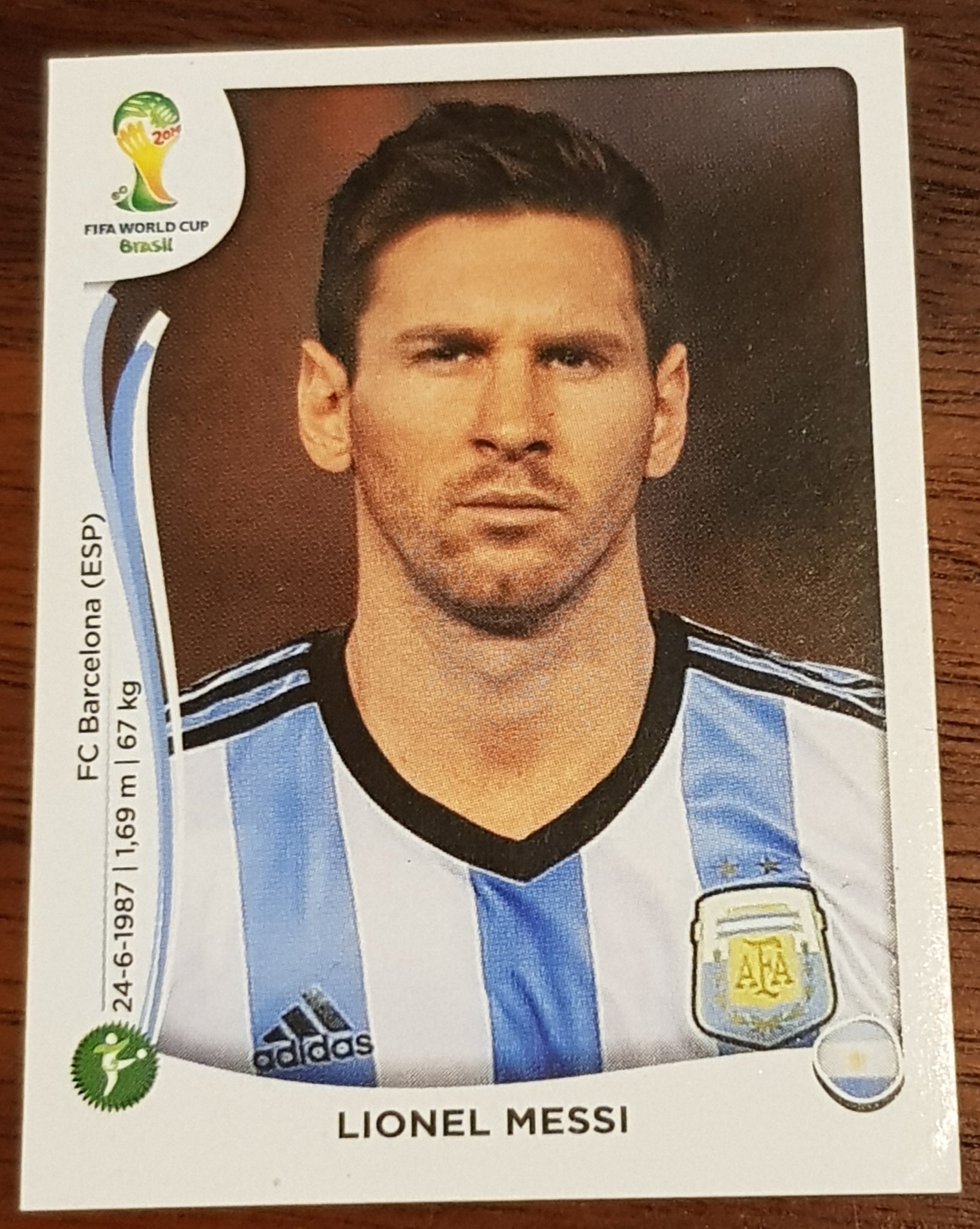 2014 Panini FIFA World Cup Brasil Lionel Messi #430 Sticker