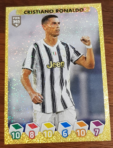 2020-21 Panini FIFA 365 Cristiano Ronaldo #271 Gold Foil Sticker