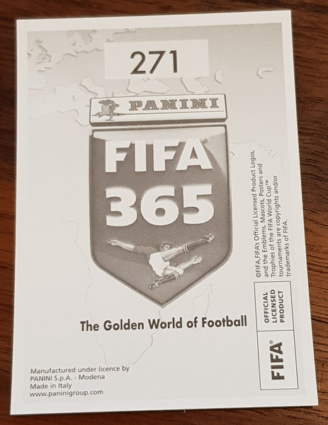 2020-21 Panini FIFA 365 Cristiano Ronaldo #271 Gold Foil Sticker