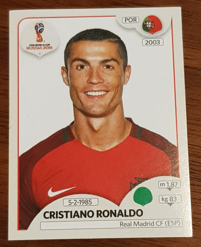 2018 Panini FIFA World Cup Russia Cristiano Ronaldo #118 Sticker