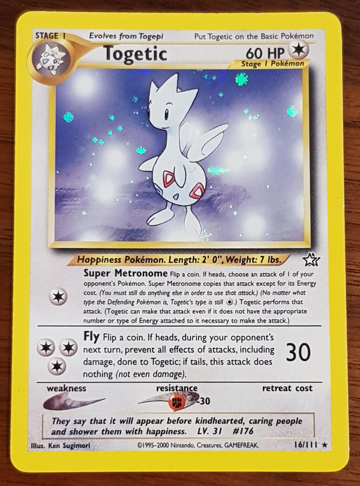 Pokemon Neo Genesis Togetic #16/111 Holo Trading Card