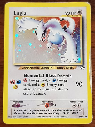 Pokemon Neo Genesis Lugia #9/111 Holo Trading Card