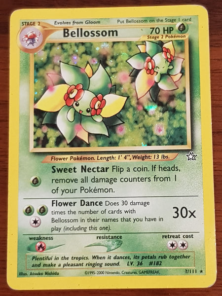 Pokemon Neo Genesis Bellossom #3/111 Holo Trading Card