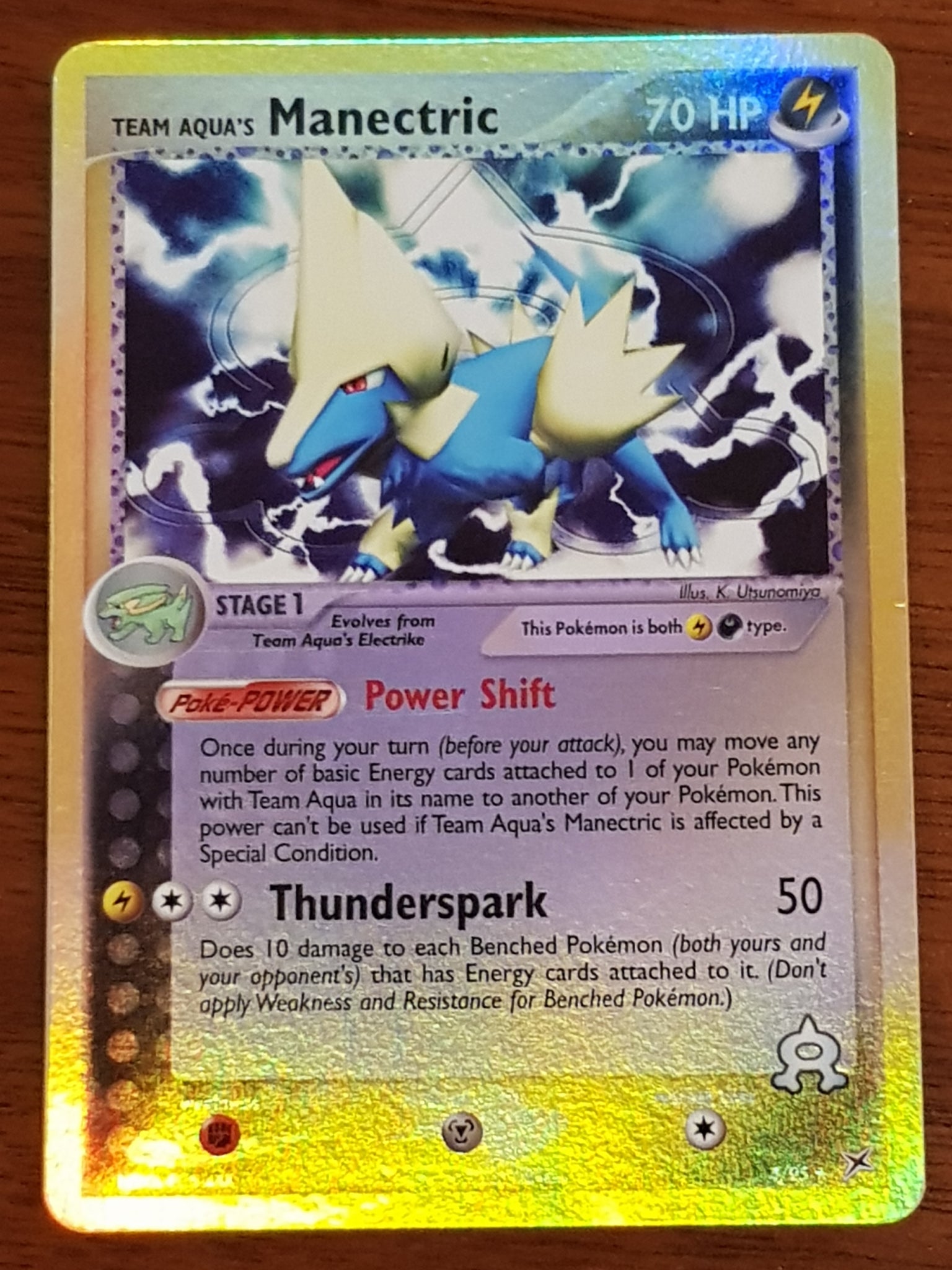 Pokemon EX Team Magma vs Team Aqua Manectric #4/95 Reverse-Holo Trading Card