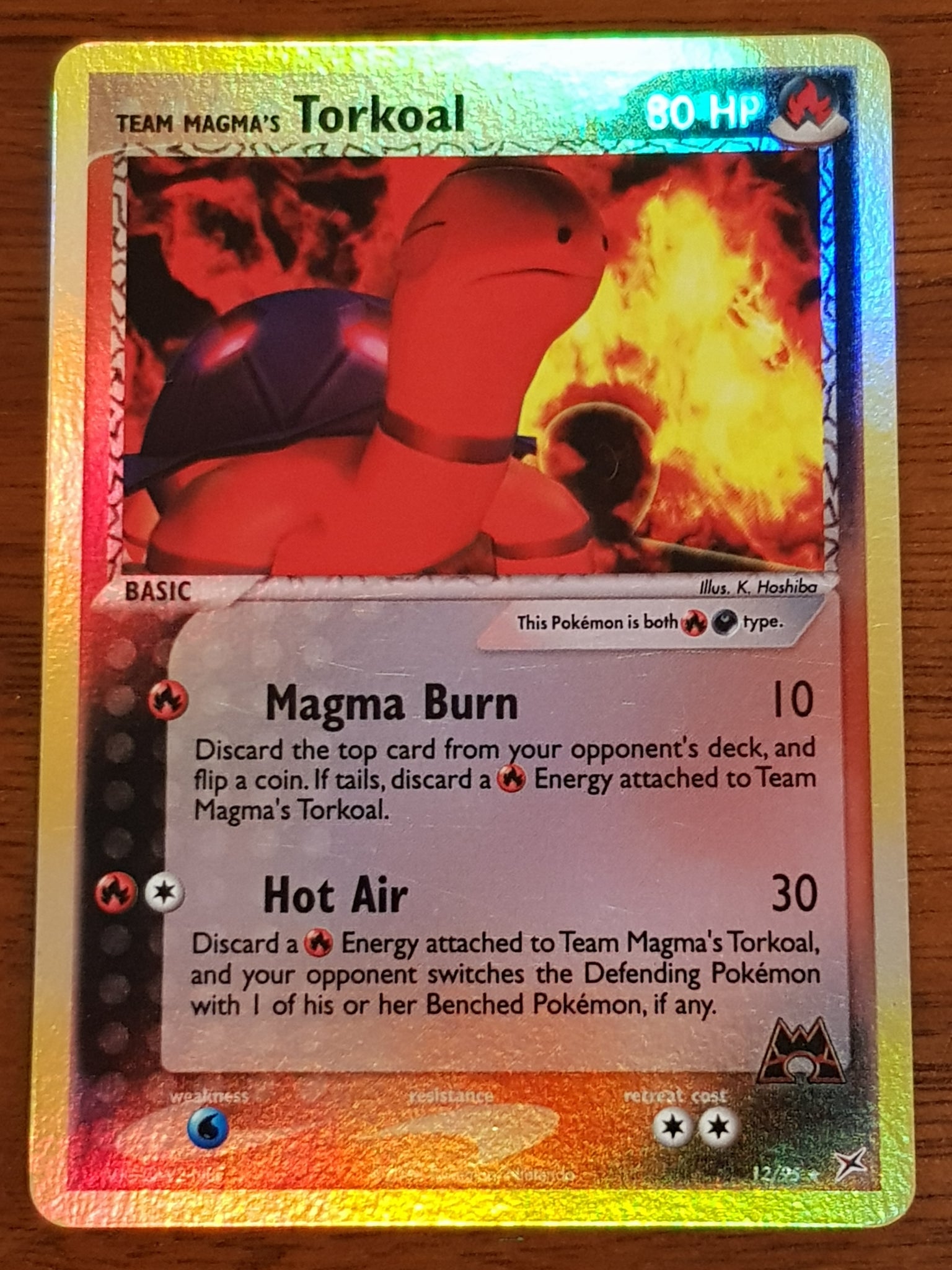Pokemon EX Team Magma vs Team Aqua Torkoal #12/95 Reverse-Holo Trading Card