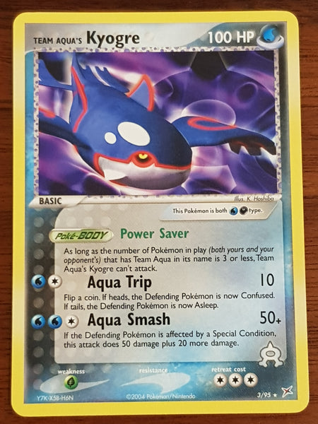 Pokemon EX Team Magma vs Team Aqua Kyogre #3/95 Non-Holo Trading Card