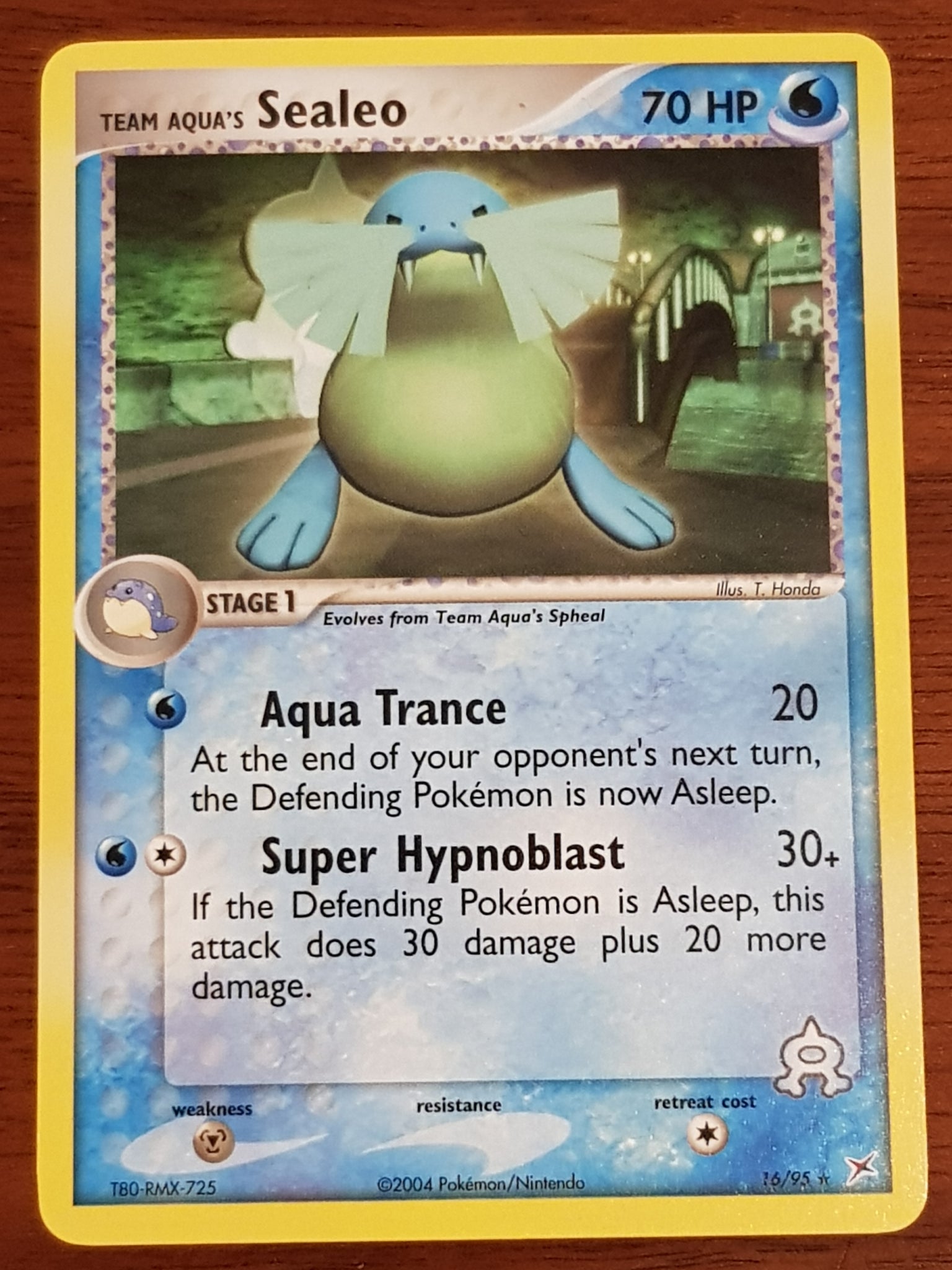 sealeo pokemon card Pokemon EX Team Magma vs Team Aqua Sealeo #16/95 Non-Holo Trading Card – Rotterdam Comics