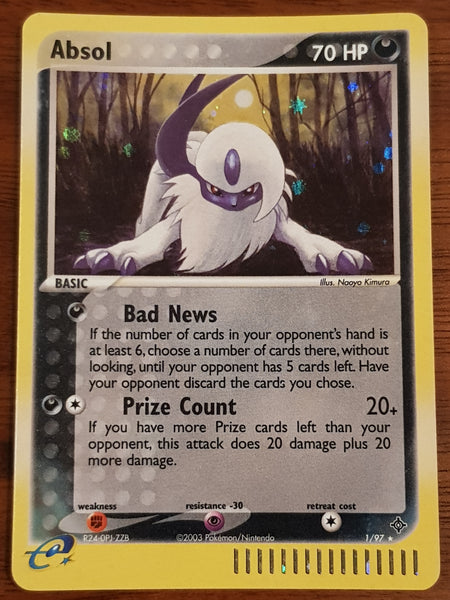 Pokemon EX Dragon Absol #1/97 Holo Trading Card