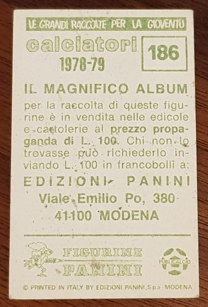 1978-79 Panini Calciatori Franco Baresi #186 Rookie Sticker