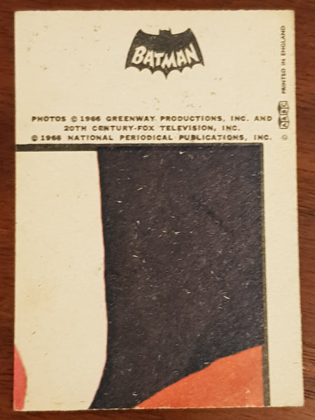 1966 Batman Trading Card #10 (England version)