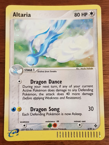 Pokemon EX Dragon Altaria #2/97 Holo Trading Card