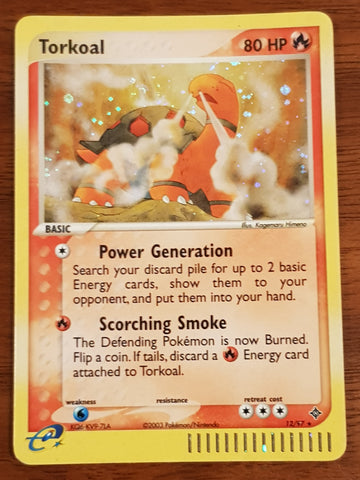 Pokemon EX Dragon Torkoal #12/97 Holo Trading Card