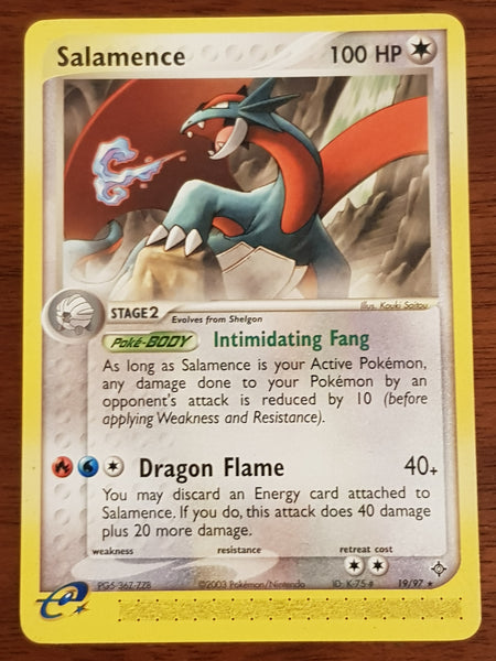 Pokemon EX Dragon Salamence #19/97 Non-Holo Trading Card