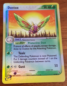 Pokemon EX Ruby and Sapphire Dustox #6/109 Reverse Holo Trading Card Rotterdam Comics Pokemon EX Ruby and Sapphire Dustox #6/109 Reverse Holo Trading Card Rotterdam Comics