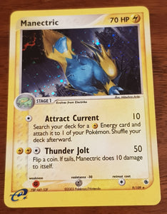 Pokemon EX Ruby and Sapphire Manectric #9/109 Reverse Holo Trading Card