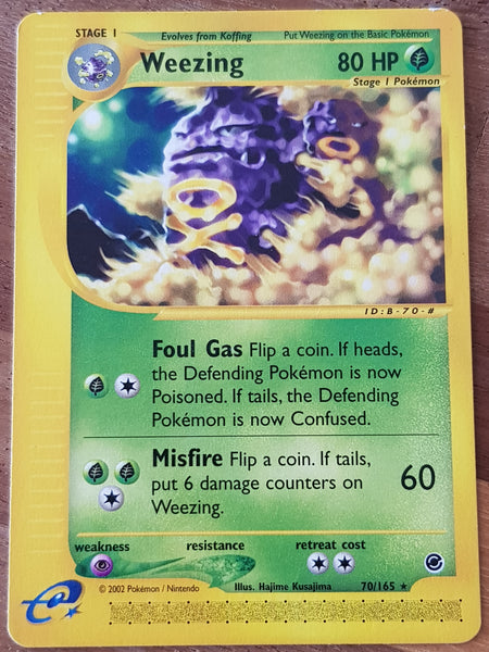 Pokemon Expedition Weezing #70/165 Non-Holo Trading Card