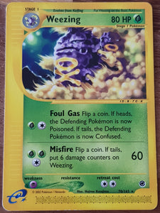 Pokemon Expedition Weezing #70/165 Non-Holo Trading Card