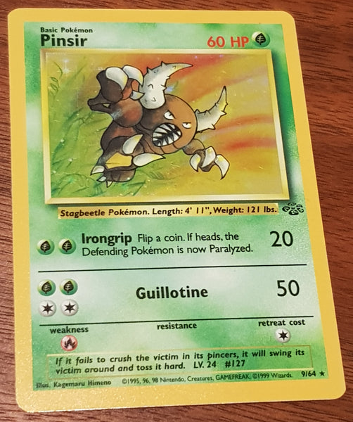 Pokemon Jungle Pinsir #9/64 Holo Trading Card