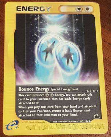 Pokemon Skyridge Bounce Energy #142/144 Non-Holo Trading Card