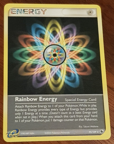 Pokemon EX Ruby and Sapphire Rainbow Energy #95/109 Non-Holo Trading Card