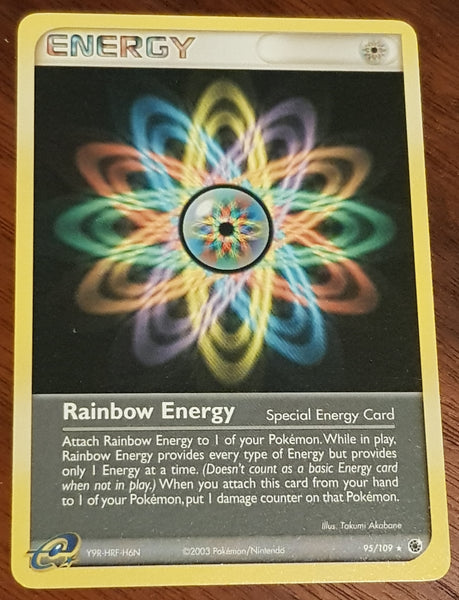 Pokemon EX Ruby and Sapphire Rainbow Energy #95/109 Non-Holo Trading Card