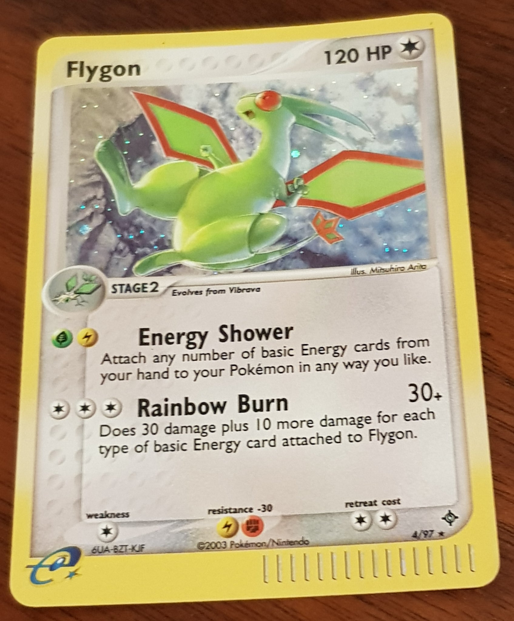 Pokemon EX Dragon Flygon #4/97 Holo Trading Card