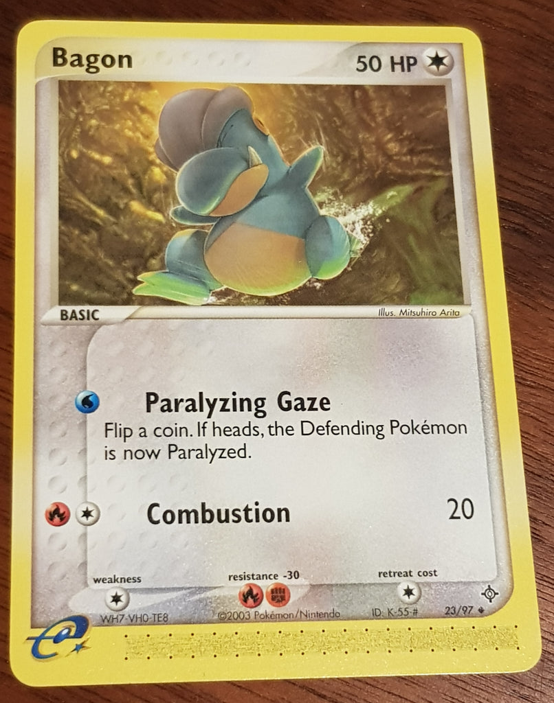 pokemon bagon card Pokemon EX Dragon Bagon #23/97 Non-Holo Trading Card – Rotterdam Comics