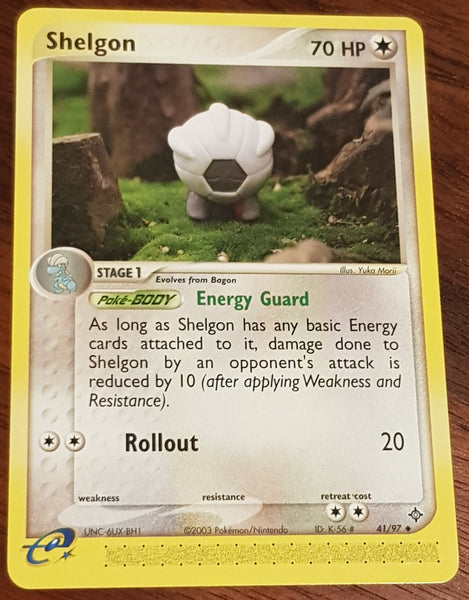 Pokemon EX Dragon Shelgon #41/97 Non-Holo Trading Card