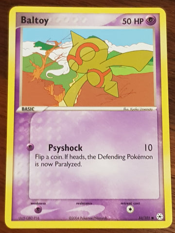 Pokemon EX Hidden Legends Baltoy #52/101 Non-Holo Trading Card