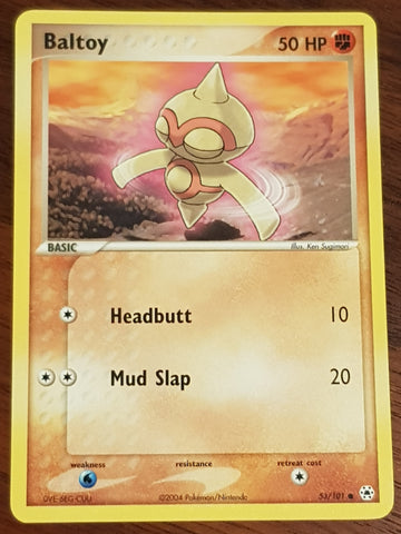 Pokemon EX Hidden Legends Baltoy #53/101 Non-Holo Trading Card