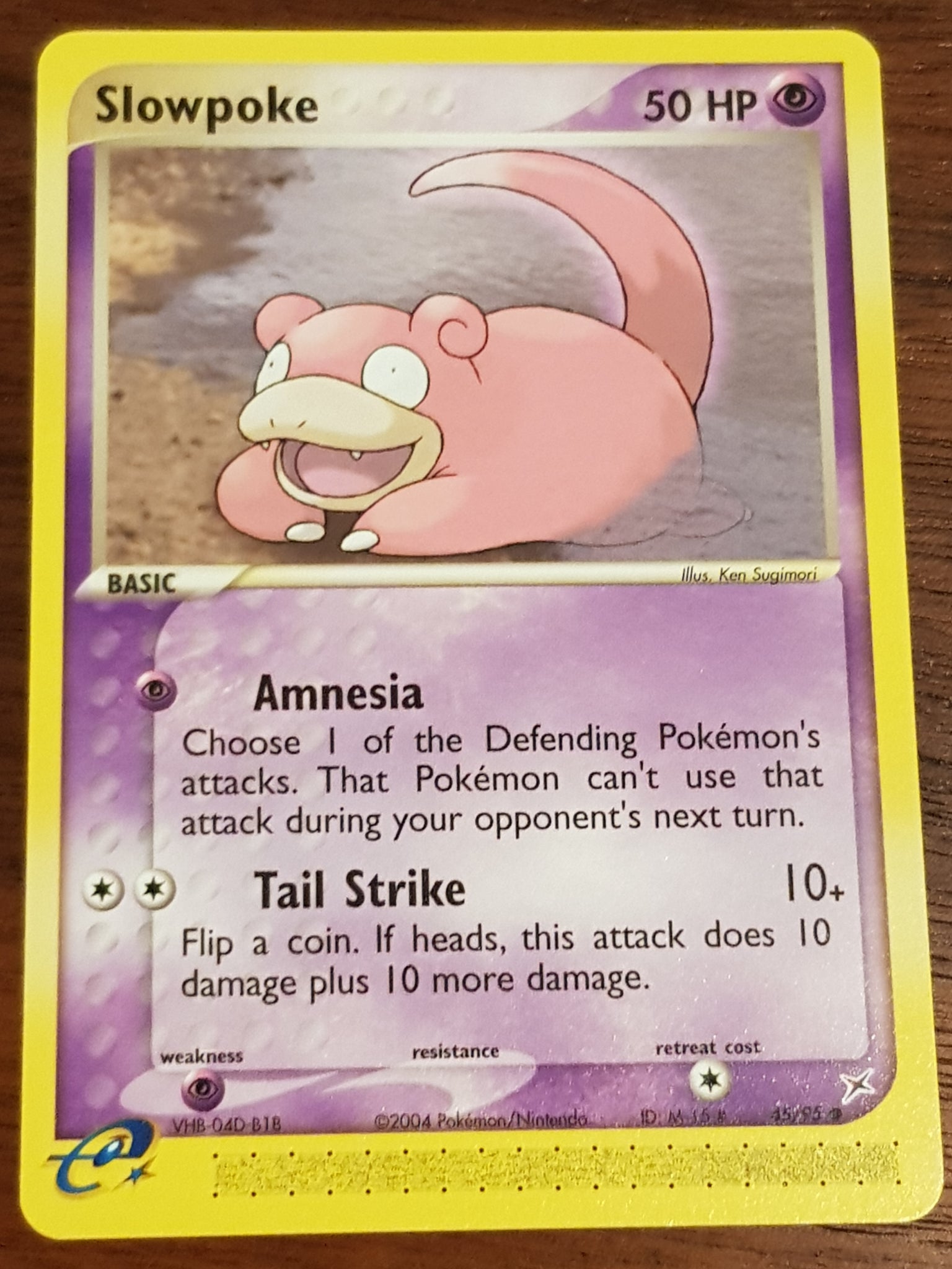 Pokemon EX Team Magma vs Team Aqua Slowpoke #45/95 Non-Holo Trading Card