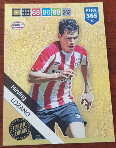 2018 Panini Adrenalyn FIFA 365 Hirving Lozano Limited Edition Trading Card