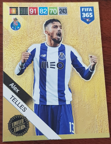 2018 Panini Adrenalyn FIFA 365 Alex Telles Limited Edition Trading Card