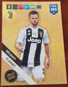 2018 Panini Adrenalyn FIFA 365 Miralem Pjanic Limited Edition Trading Card