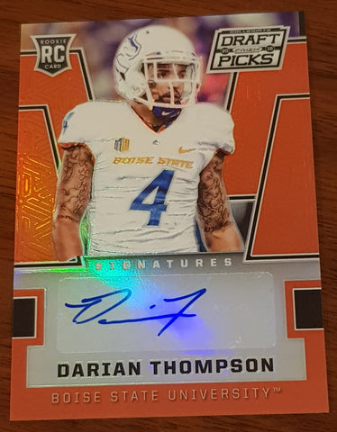 2016 Panini Collegiate Draft Picks Football Darian Thompson #205 Rookie Autograph Card
