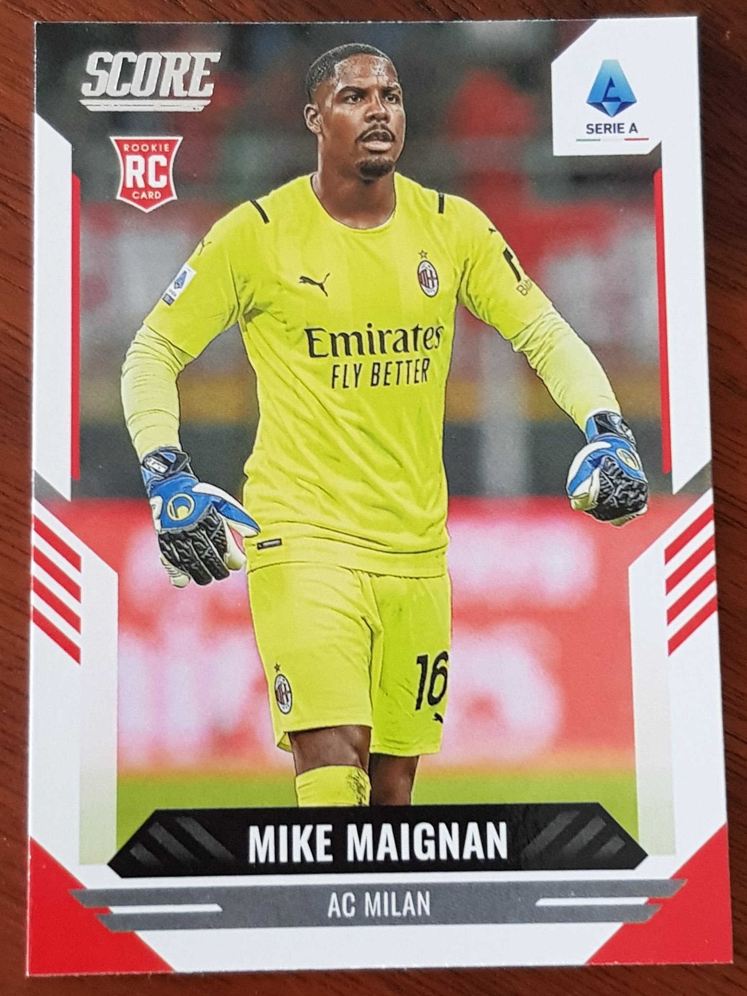 2021-22 Panini Score Serie A Mike Maignan #21 Rookie Card