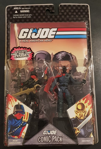 GI Joe Comic Pack Iron Grenadier/Destro Action Figure Set